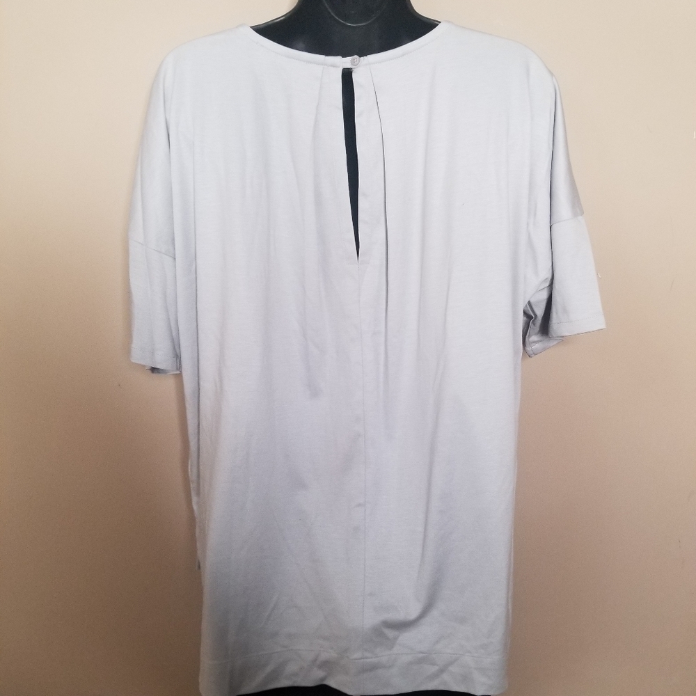 Madewell Night Shift blouse color Fog Size Small - Picture 2 of 10